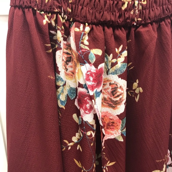 Floral High Low Off-Shoulder Dress - Picture 6 of 7